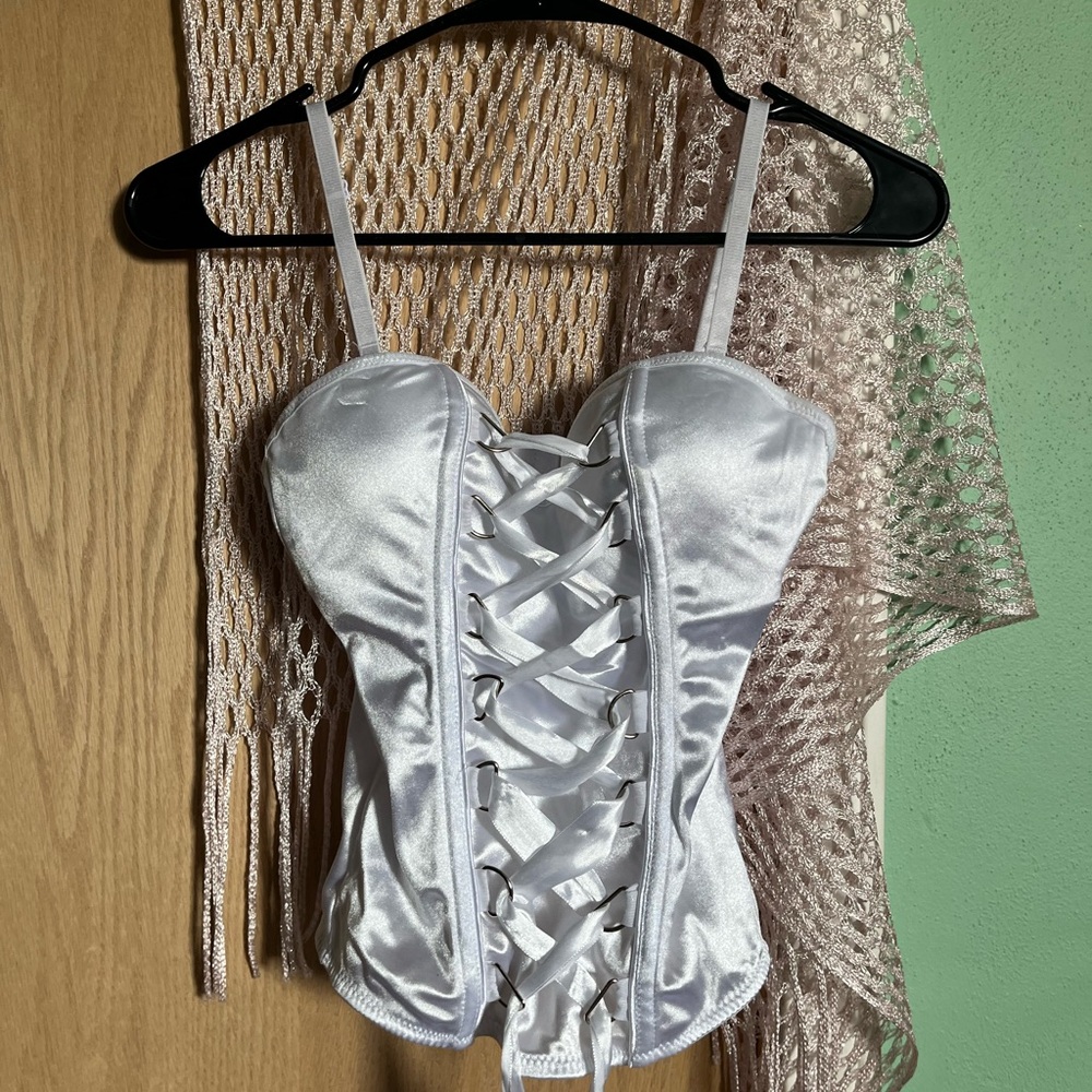 Spirit White Satin Top